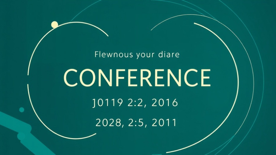 Elegant Africa Trade conference invitation in teal and gold design.