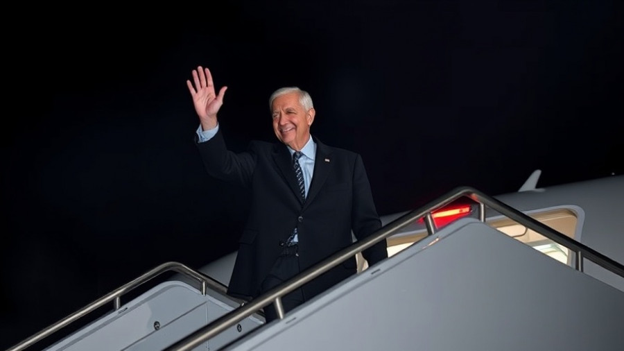 Trump's Asia Tour: Nighttime airplane wave