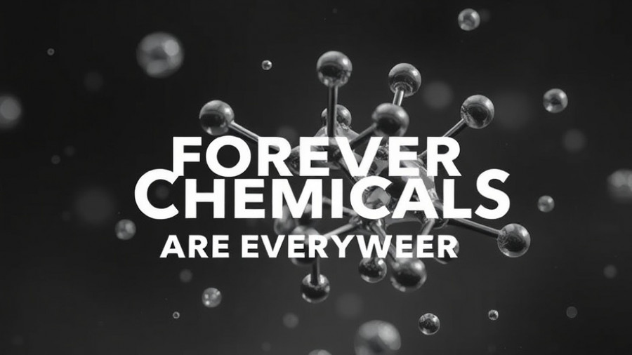 Abstract illustration about forever chemicals in the environment.