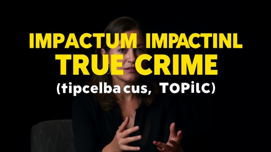 True Crime Reports Season 2 discussion scene with a confident speaker.