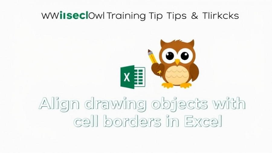 Alignment tips for drawing objects in Excel - WiseOwl Training