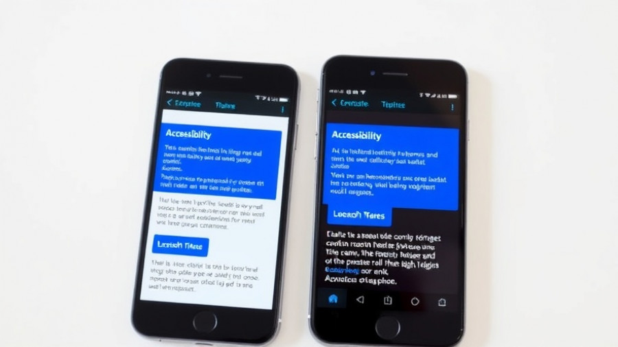 Smartphones showcasing Google Accessibility Updates for Kids with blue accents.