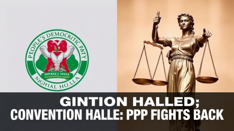 PDP convention halted legal ruling on justice and party symbols.