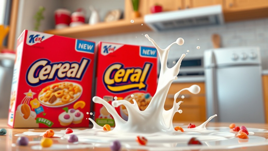 AI-powered creativity in a vibrant cereal box scene.