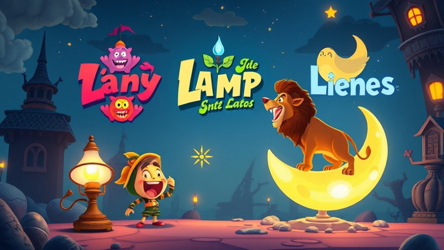 AI-powered creativity and cinematic transformations with animated lamps.