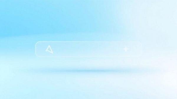 Minimalistic UI bar with arrow icon on gradient background, AI website builder WordPress.