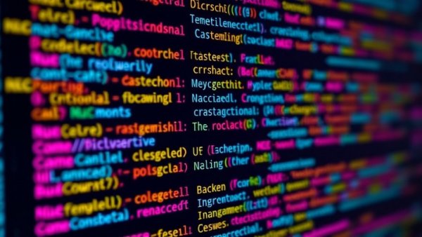 AI Africa film makers and developers in tech code display.