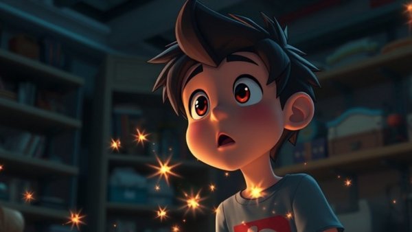 Unreal Engine Real-Time Animation Revolution: Animated character with sparkles.