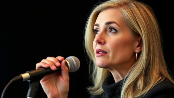 Thoughtful discussion on surgery-free brain implants in studio setting.