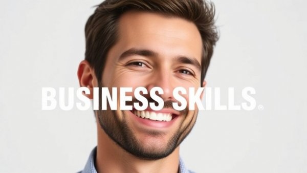 Man promoting Claude Skills for Business with engaging text.