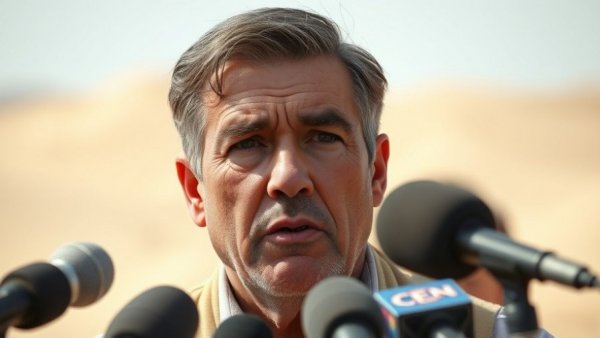 Turkish military plane crash news interview outdoors, spokesperson addresses microphones.