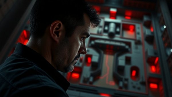 El Chapo prison escape plan illustration with contemplative man.