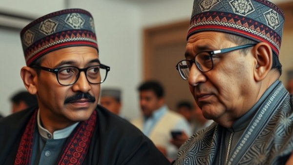 Two politicians discussing at PDP Convention, Africa News.