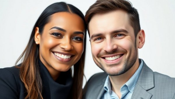 Confident duo representing Chekker Doctor App Nigeria in a professional setting