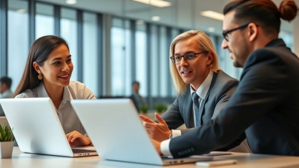 Professionals collaborating in modern office, African Liquidity Index.