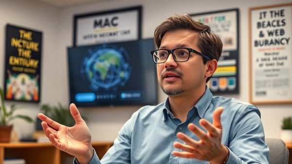 Professional discussing AI policy and governance for Africa in an office setting.