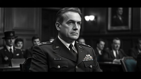 Nuremberg Trials historic scene capturing global justice moment.