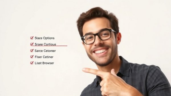 Best AI Browser GenSpark concept with smiling person pointing.