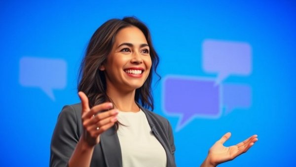 Vibrant presentation by a woman in a studio, AI Africa film makers and developers