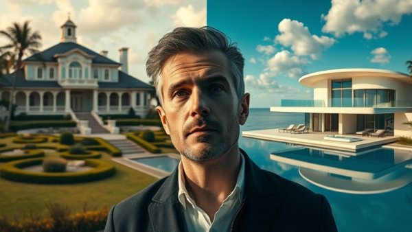 Visual comparison: 100 Million vs 100 Billion Net Worth shown with luxurious backgrounds.