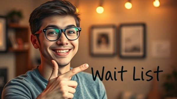 Young man promoting YouTuber course Black Friday offer in cozy room.