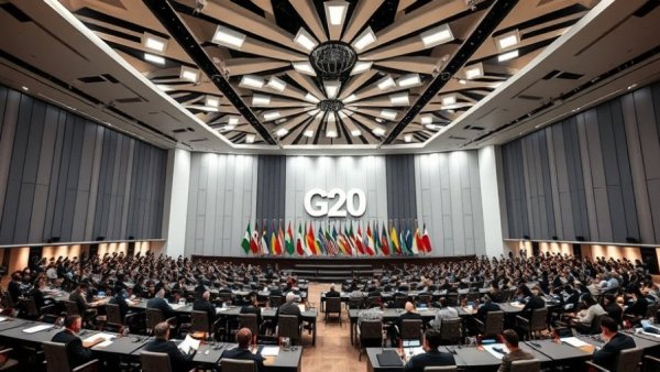 G20 Trade and Commerce Developments meeting in a modern conference room.