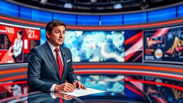 News anchor discusses cholera deaths in Africa on screen.