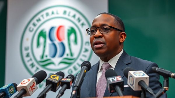 Central Bank of Nigeria official addresses media on dud cheques crackdown.