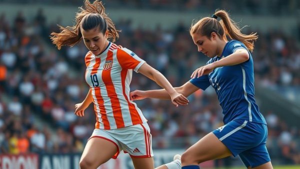 NWFL Season Kickoff action with two players competing.