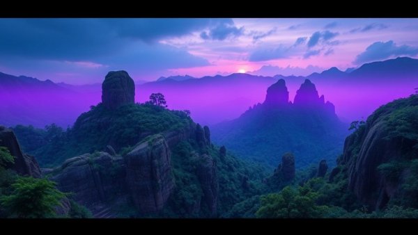 PCG Framework in Unreal Engine: Magical landscape with rocky formations