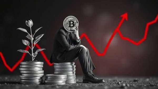 Collage of Bitcoin investor symbolizing accelerating Africa’s DeFi adoption with growth chart.