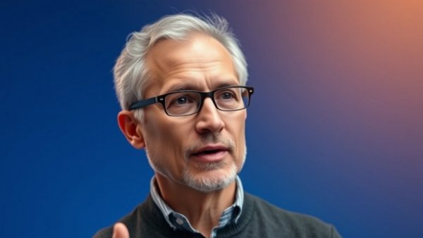 Middle-aged man discussing brain's pain switch discovery in studio setting.