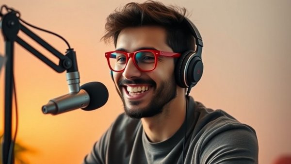 Casual man with headphones recording a podcast, Why AI Agents Go Rogue.