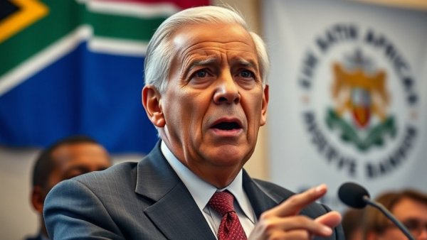 Older man addressing economic uncertainty, South Africa backdrop, 2026.