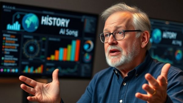 AI policy and governance for Africa: man discussing AI history.