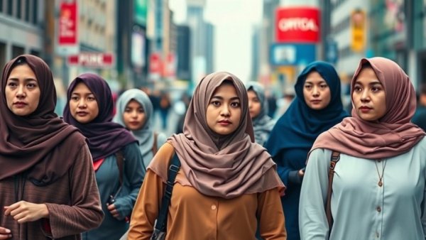 Women exemplifying Indonesia’s Green Islam in an urban setting.