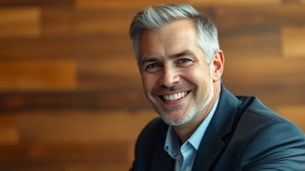 Afreximbank trade transformation leader, confident in professional setting.