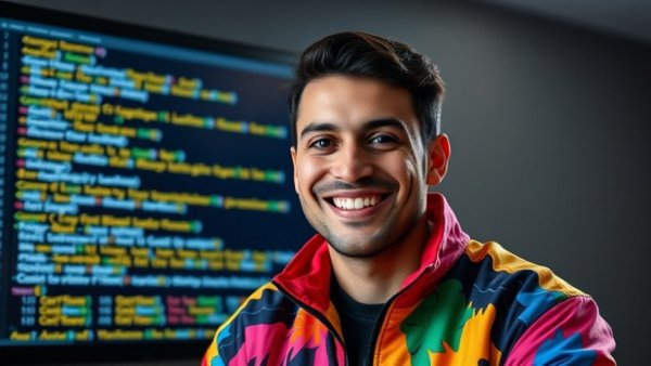 AI Africa film makers and developers concept with programming theme.