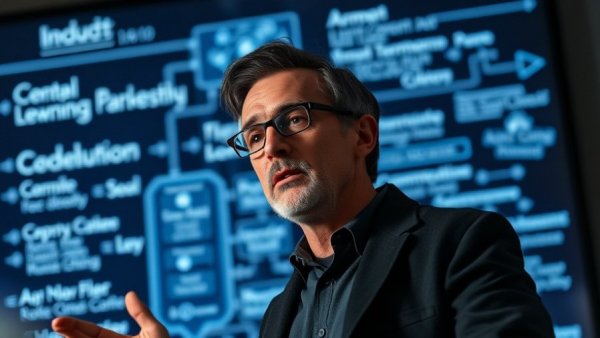 Insightful lecturer explaining AI concepts for Africa policy governance.