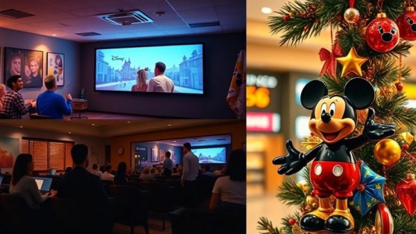 Cinematic transformations in Disney-themed scenes showcasing AI-powered creativity.