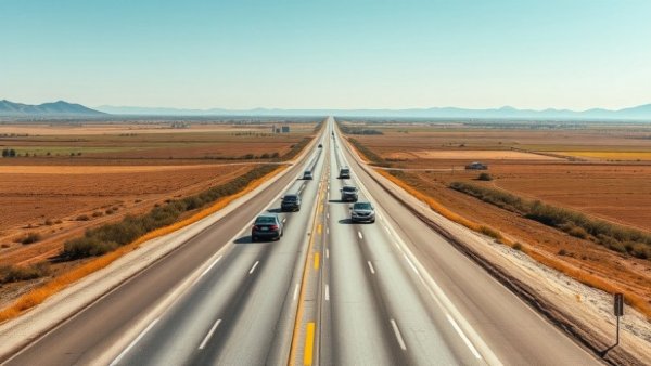 Somalia road links expansion with wide highway and vehicles.