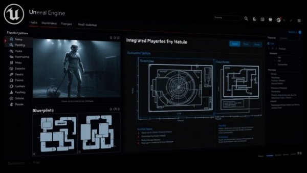 Unreal Engine Player Blueprints module interface with a diagram.