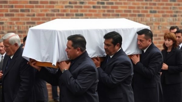Mourners during Bondi Beach attack victim's funeral procession.