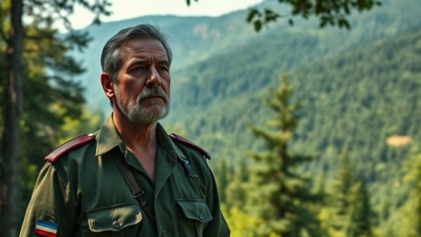 Biodiversity in Mongolia: Forest guardian in lush green landscape