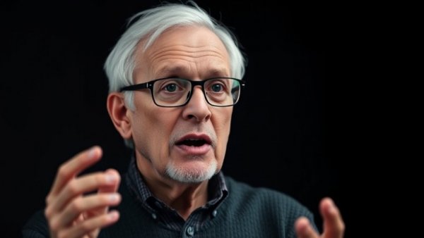 Elderly man discussing science topic, questioning if losing can rewire your brain.