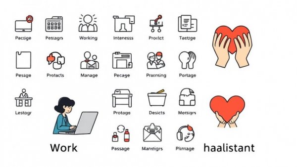 Colorful icons illustrating a daily quest framework for productivity