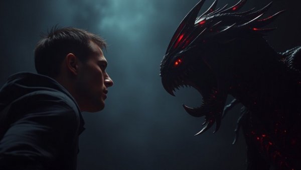 Stranger Things fan engagement, intense scene from show.