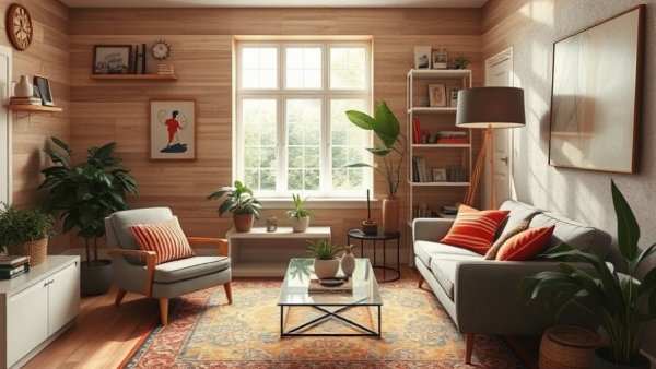 Stylish Brooklyn apartment renovation showcasing cozy modern living room.