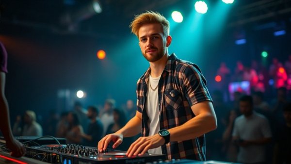 DJ performing with passion, representing Nigerian artists global sound.