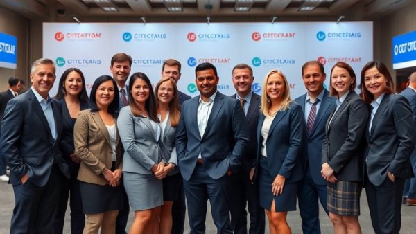Professionals at a corporate event for cross-border payments in Africa
